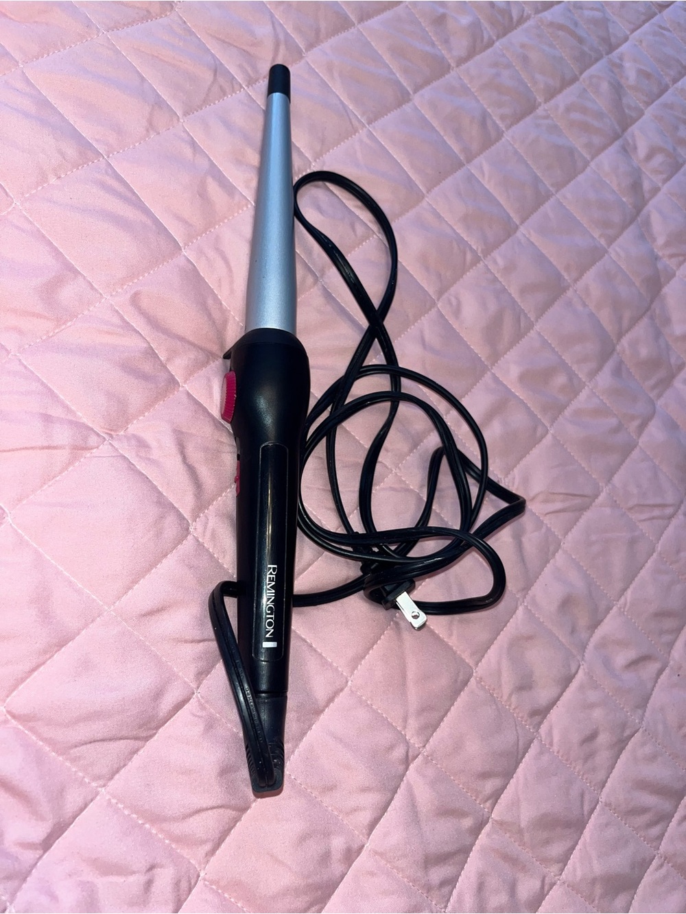 Remington Black and Silver Tapered Curling Wand